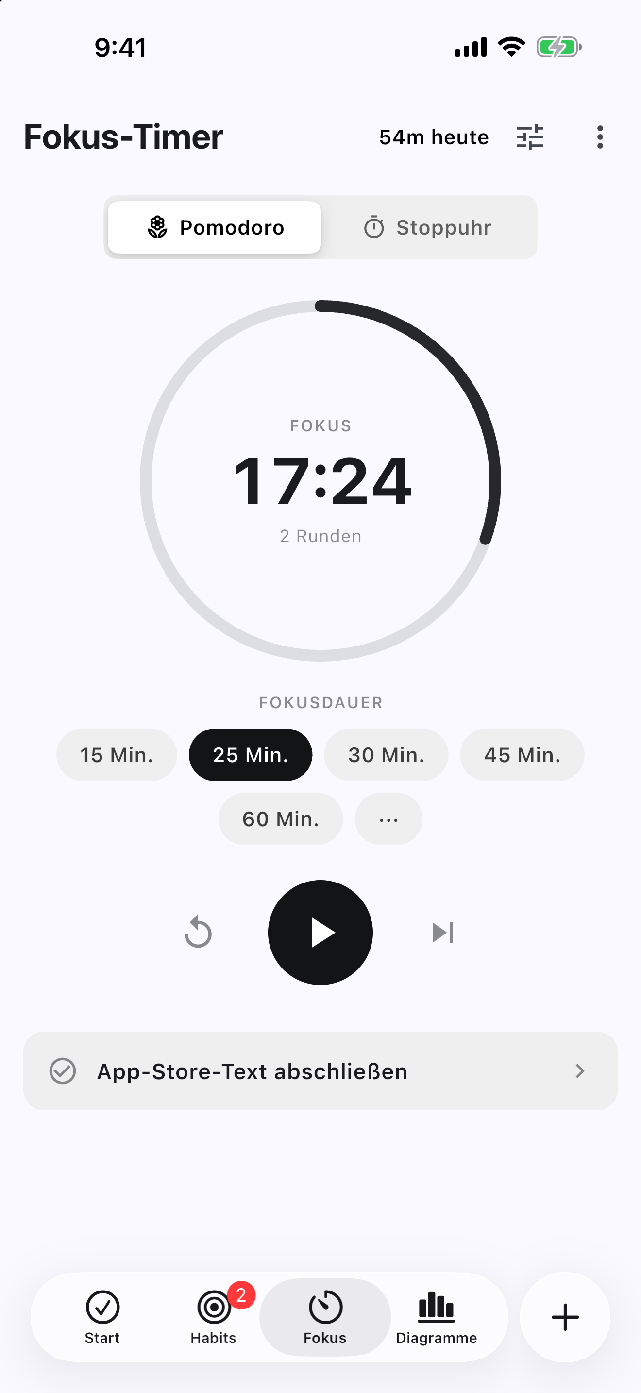 3Things Vorschau: Pomodoro und Stoppuhr